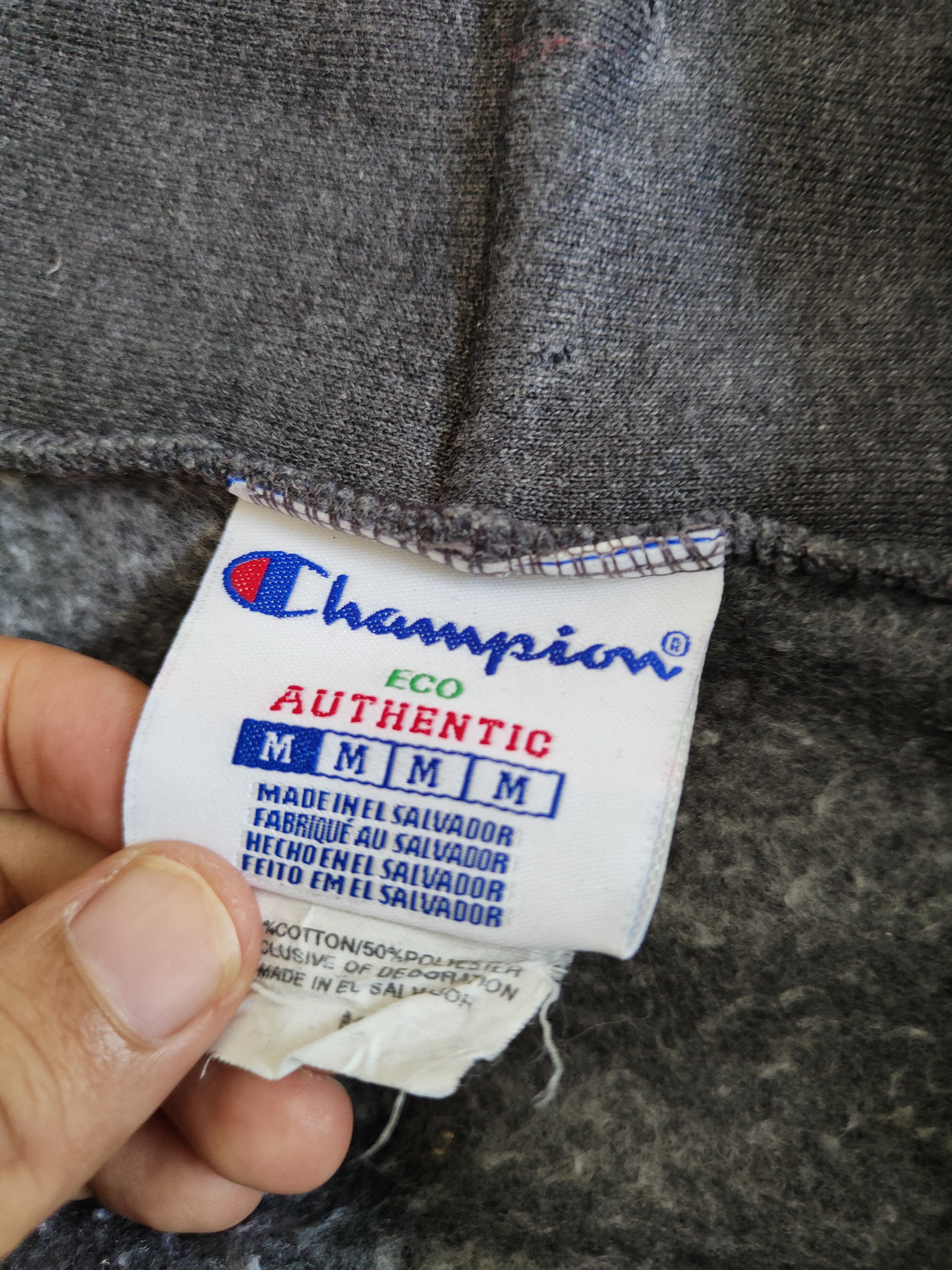 Champion Champion Dark Gray faded Hoodie Sweatshirts #S2134 Size US M / EU 48-50 / 2 - 12 Thumbnail