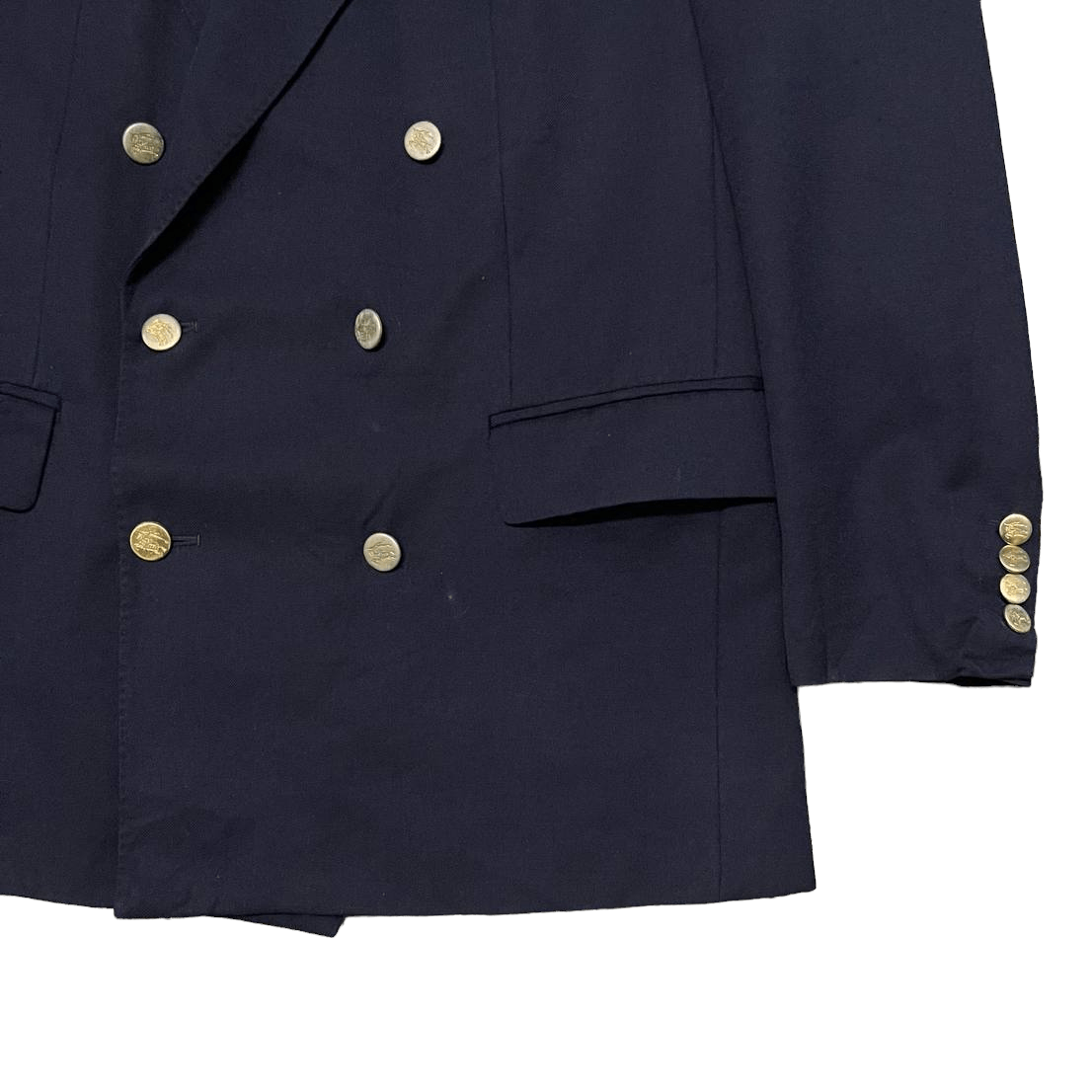 Burberry Vintage Burberry Gold Button Double Breasted Wool Coat Size US M / EU 48-50 / 2 - 4 Thumbnail
