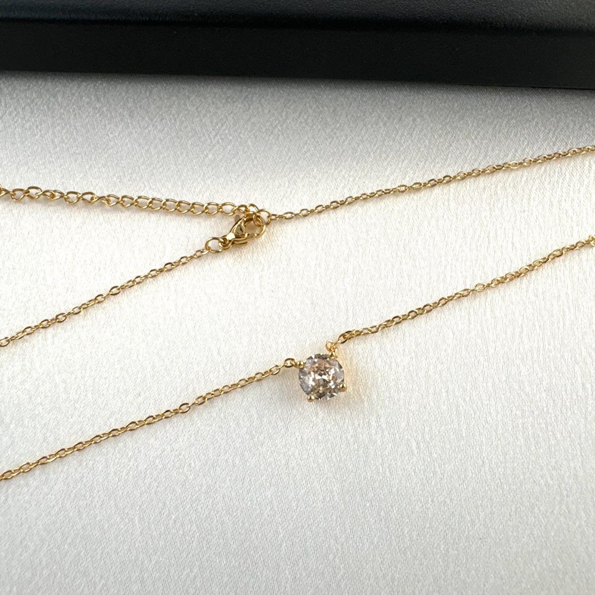 Other Adjustable Chain CZ Cubic Zirconia Pendant Necklace Size ONE SIZE - 3 Thumbnail