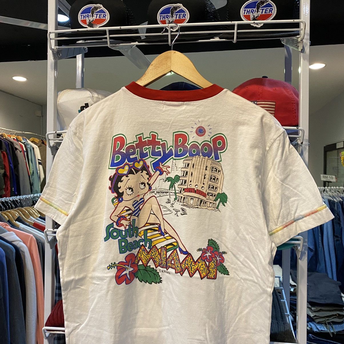 Cartoon Network VINTAGE Betty Boop South Beach Miami Japan T-shirt Size US L / EU 52-54 / 3 - 3 Thumbnail