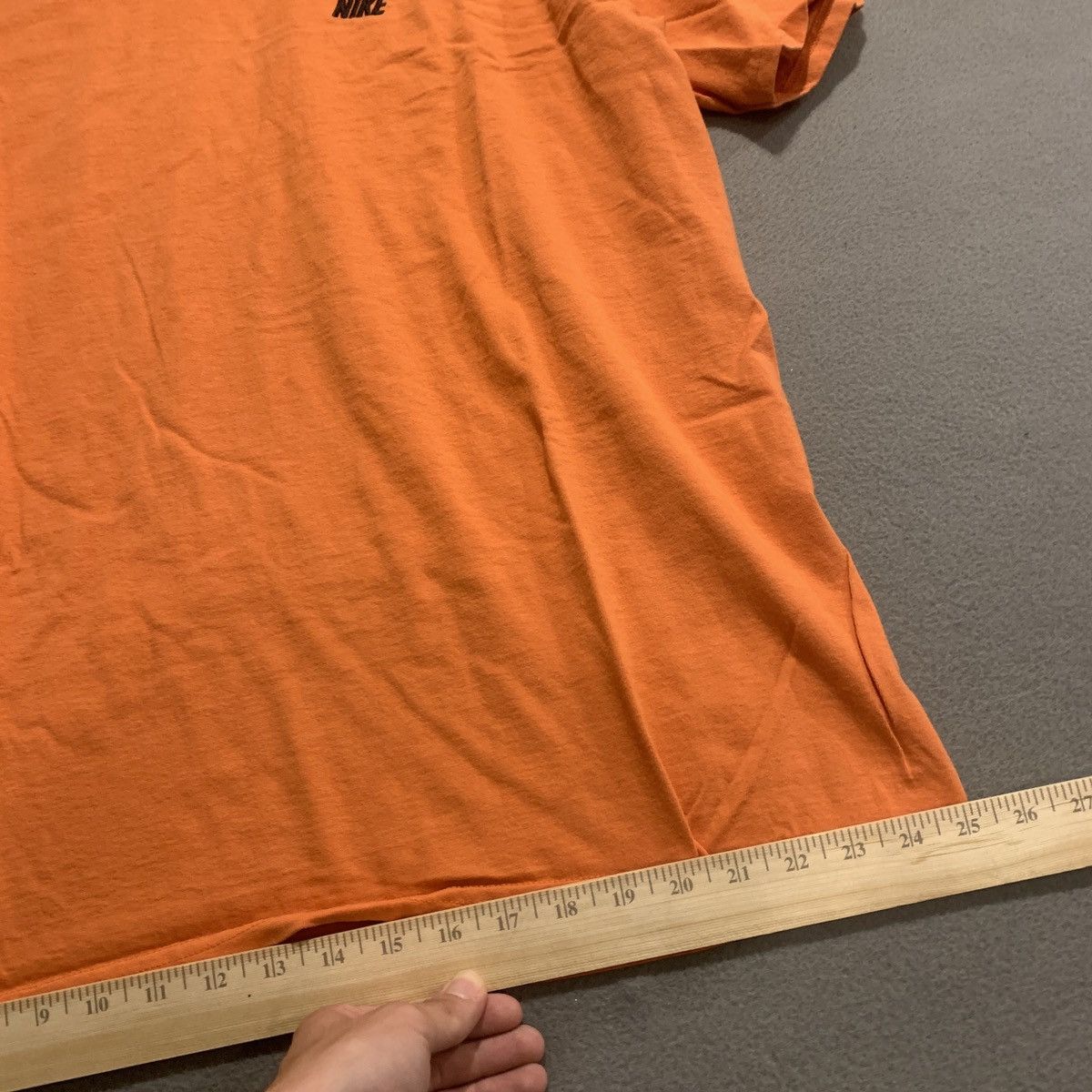 Nike Nike Y2K Short Sleeve Tee Orange XL Grey Tag 2000s Vintage Size US XL / EU 56 / 4 - 6 Thumbnail