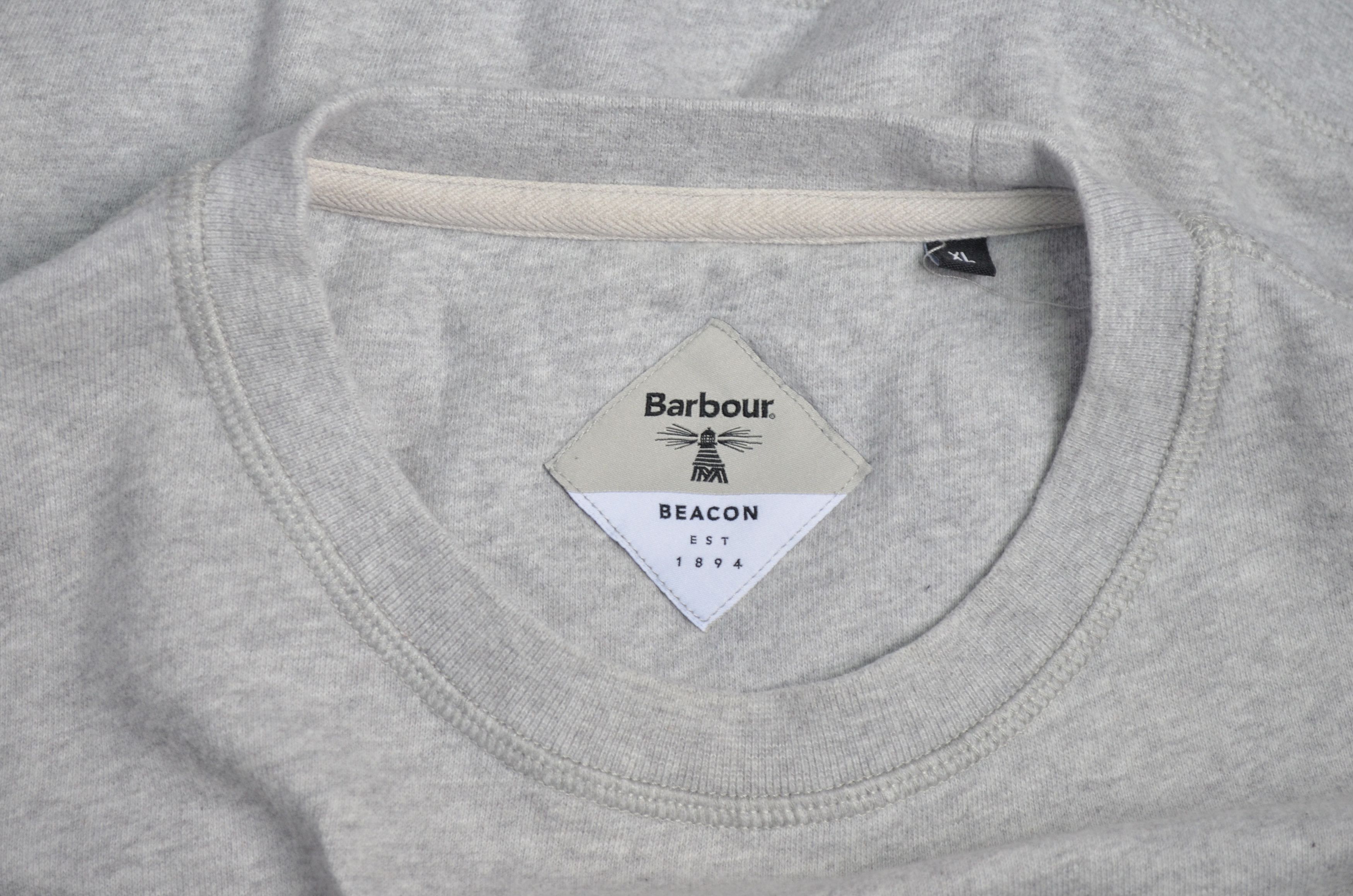 Barbour Barbour Beacon Stitch Logo Grey Crew Neck Sweatshirt Size XL Size US XL / EU 56 / 4 - 8 Thumbnail