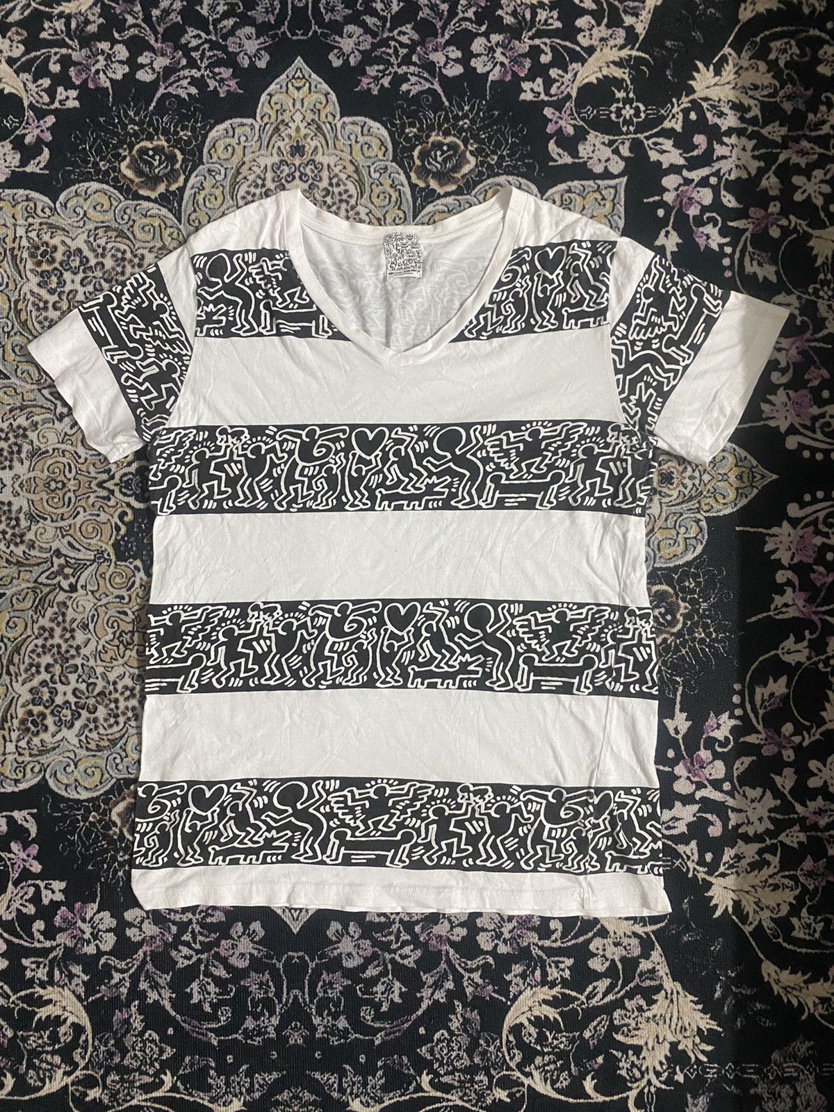 Japanese Brand × Keith Haring simplicite X Keith Haring tshirt stripe Size M / US 6-8 / IT 42-44 - 1 Thumbnail