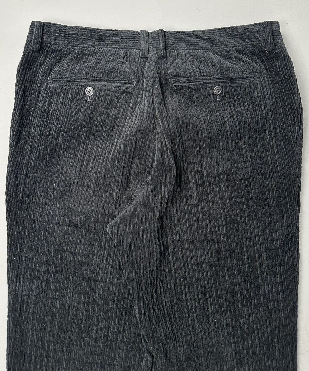 Issey Miyake Issey Miyake - Velour Cord Black Trouser - Men’s Size US 34 / EU 50 - 11 Thumbnail