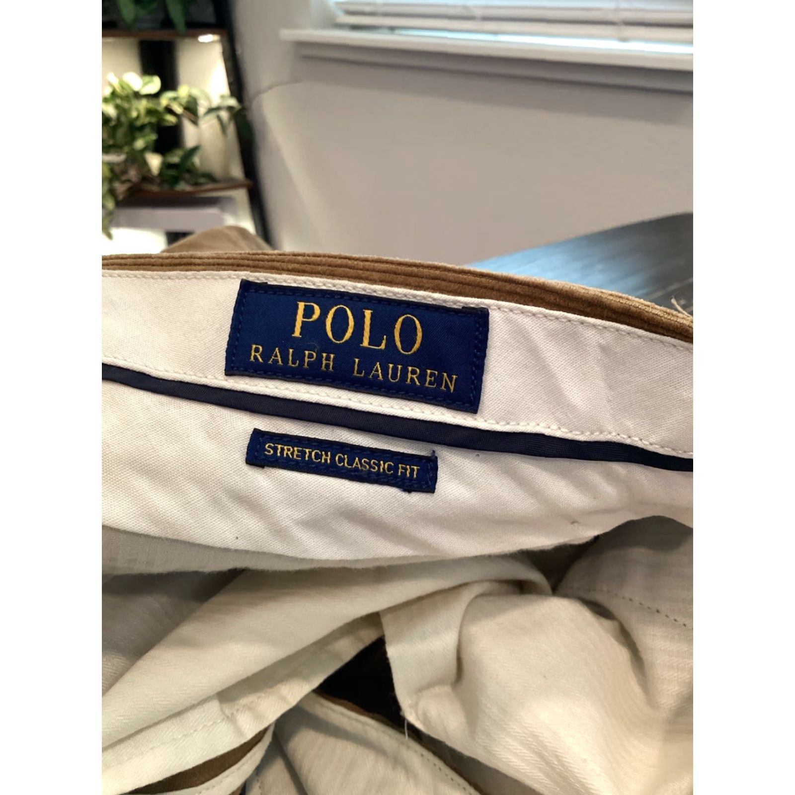 Polo Ralph Lauren Polo Ralph Lauren Classic Fit Corduroy Chino Pants 42 Gold Big & Tall Men's Size US XL / EU 56 / 4 - 4 Thumbnail