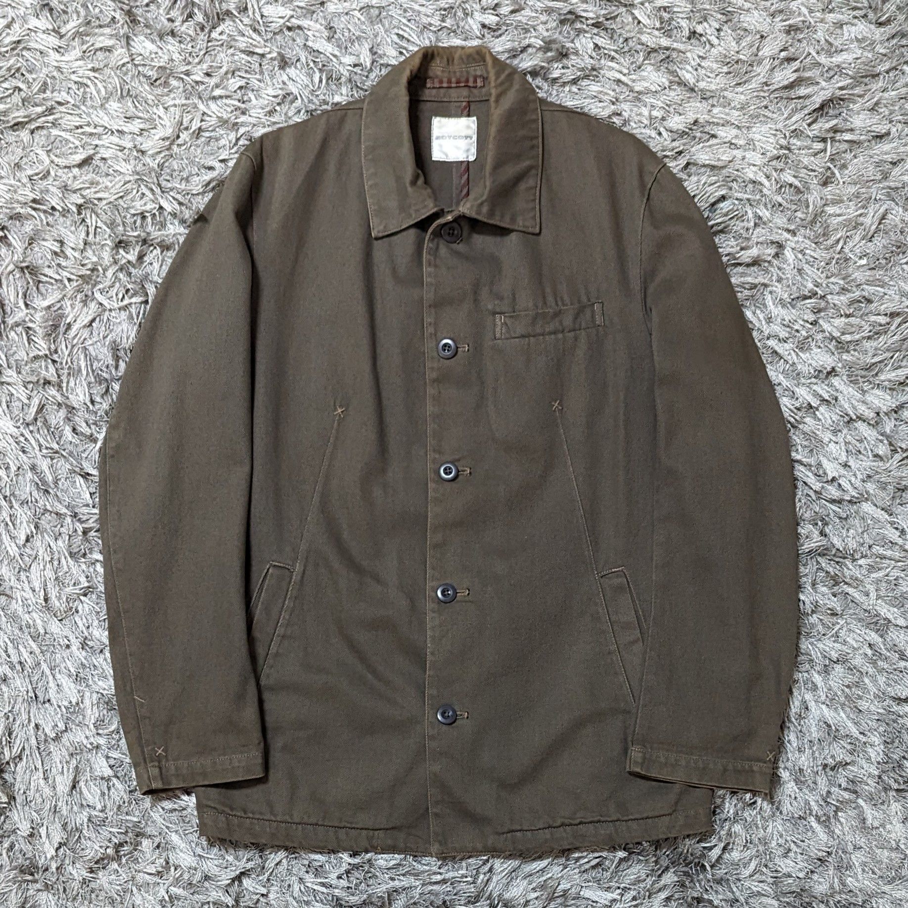 image of Vintage Boycott Denim Heavy Jacket Button Ups Pocket, Men's (Size Medium)