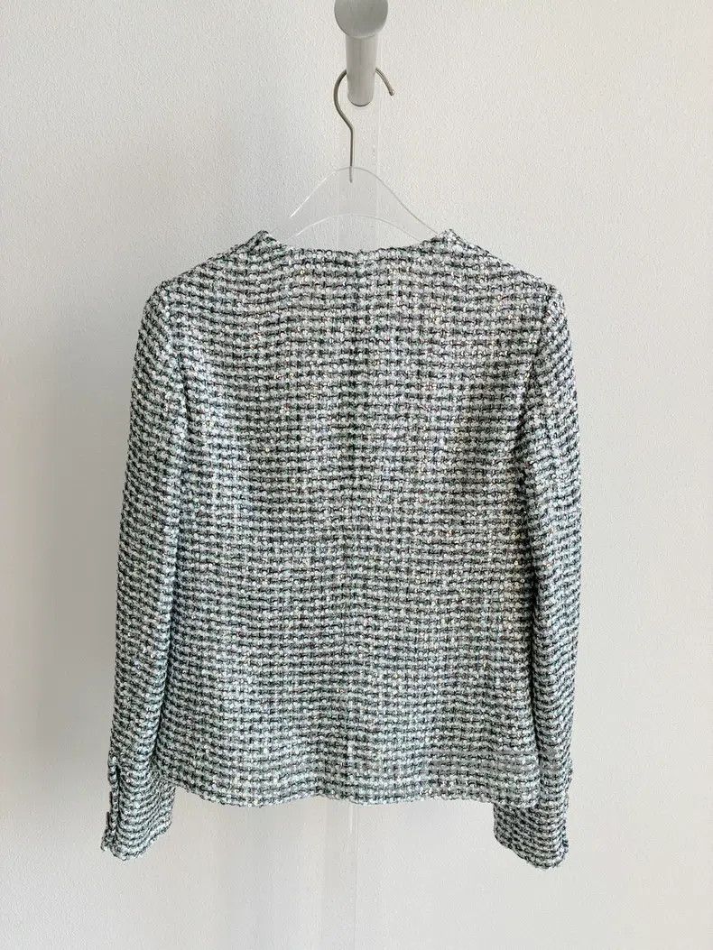 Chanel Chanel 23P Kwon Zhilong's same silver-gray sequin jacket Size XXS / US 00 / IT 34 - 3 Thumbnail