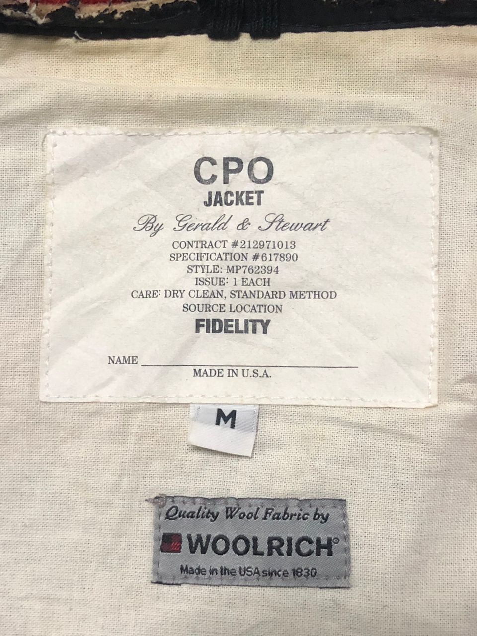 Fidelity Fidelity x Woolrich CPO Jacket Buff Alo Check Inspire Filson Size US M / EU 48-50 / 2 - 14 Thumbnail