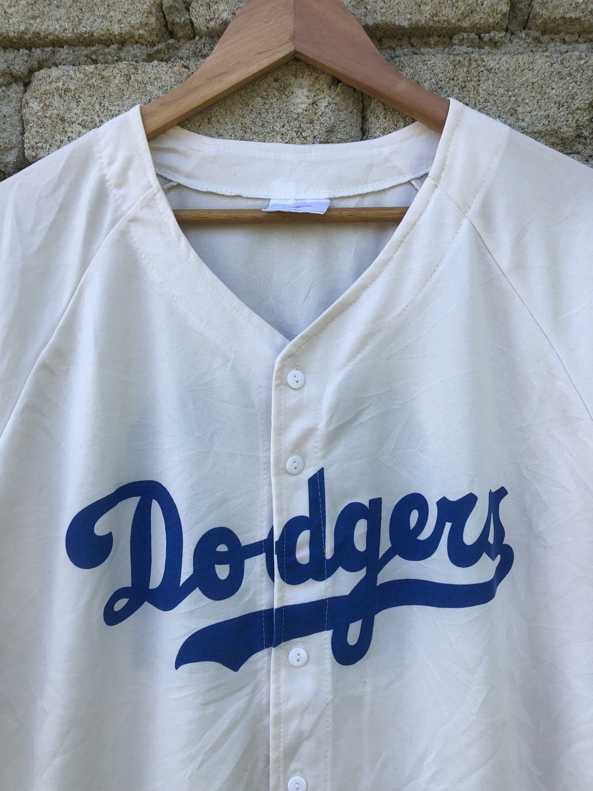 MLB × Vintage Vintage MLB Dodgers 42 Licensed by Jackie Robinson Jersey Size US XL / EU 56 / 4 - 4 Thumbnail