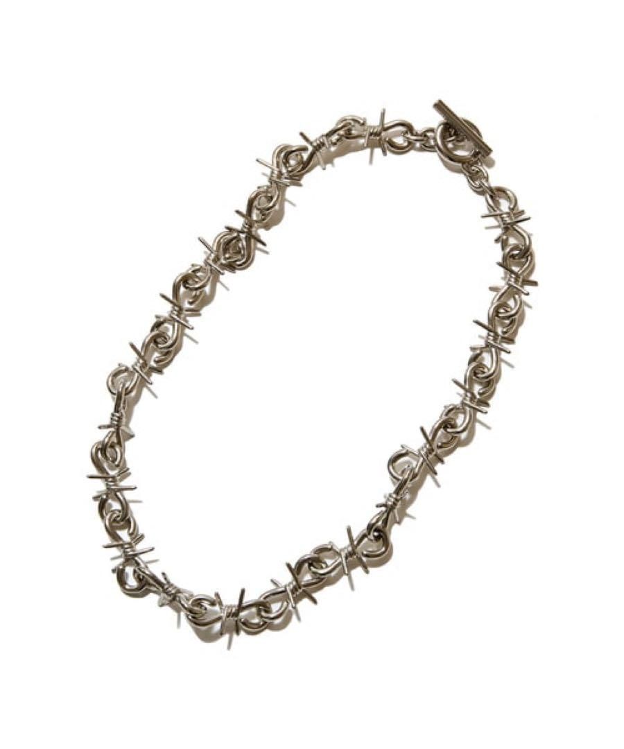 UNDERCOVER MEN'SPRE-COLLECTION Wire Necklace Silver