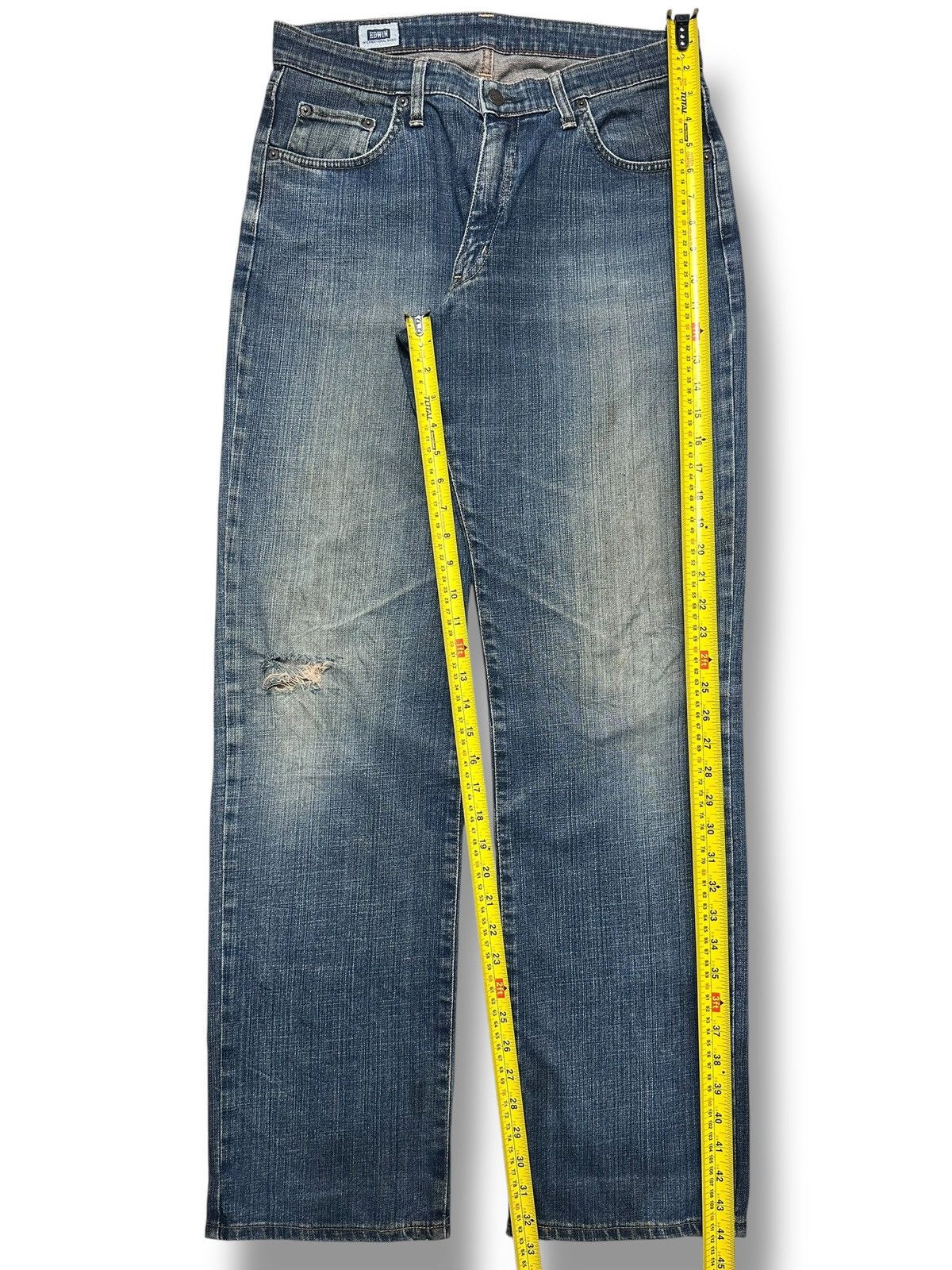 Edwin Vintage EDWIN Distressed Japan Denim With Faded Wash Size US 32 / EU 48 - 17 Thumbnail