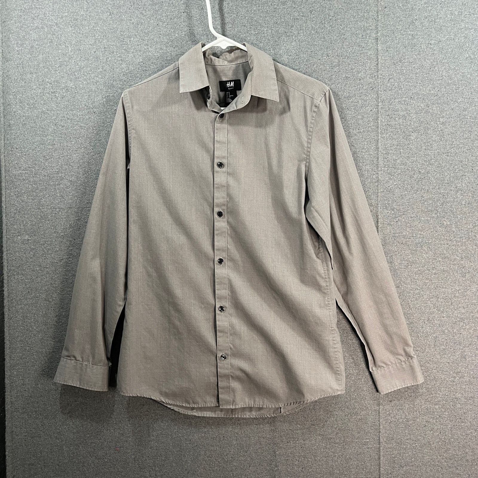 H&M H&M Men's Long-sleeve Button-up Shirt Blue Gray Small Size US S / EU 44-46 / 1 - 1 Thumbnail