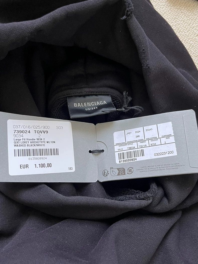 Balenciaga Balenciaga size 2 Tanabata love embossed logo craft hooded Size US M / EU 48-50 / 2 - 5 Thumbnail