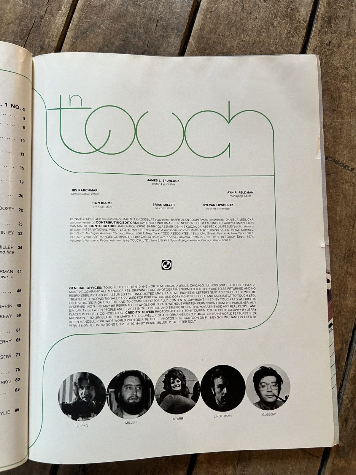 Vintage In Touch Magazine - September 1974 - Rare Magazine For Men Size ONE SIZE - 2 Thumbnail