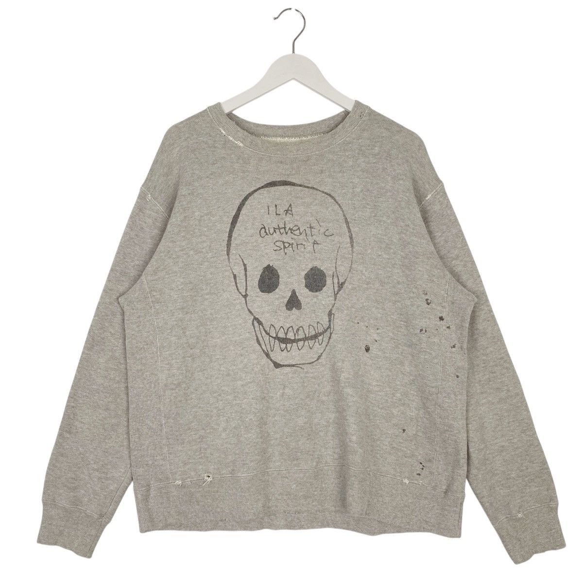 Vintage ILA Authentic Spirit Sweatshirt Skull Splitter