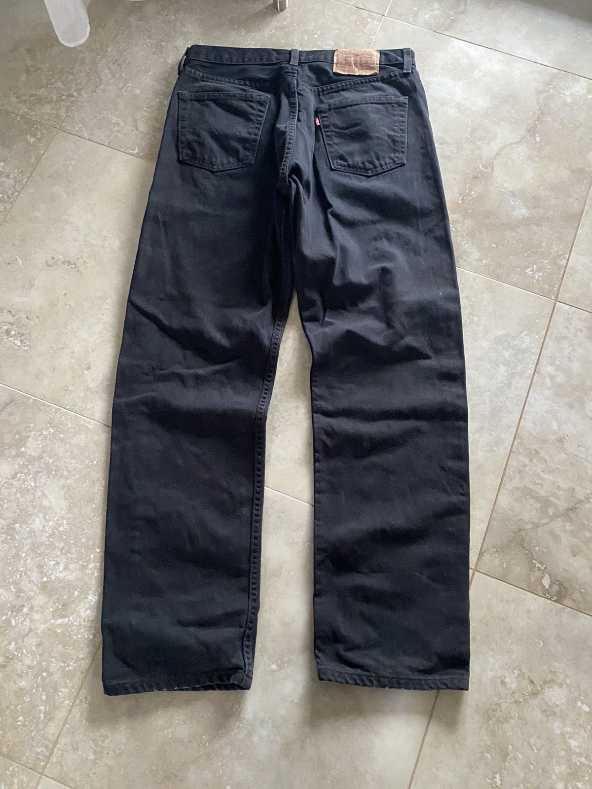 Levi's Vintage Levis Baggy 590 Jeans Made in Usa 2000s Y2K Black Size US 34 / EU 50 - 5 Thumbnail