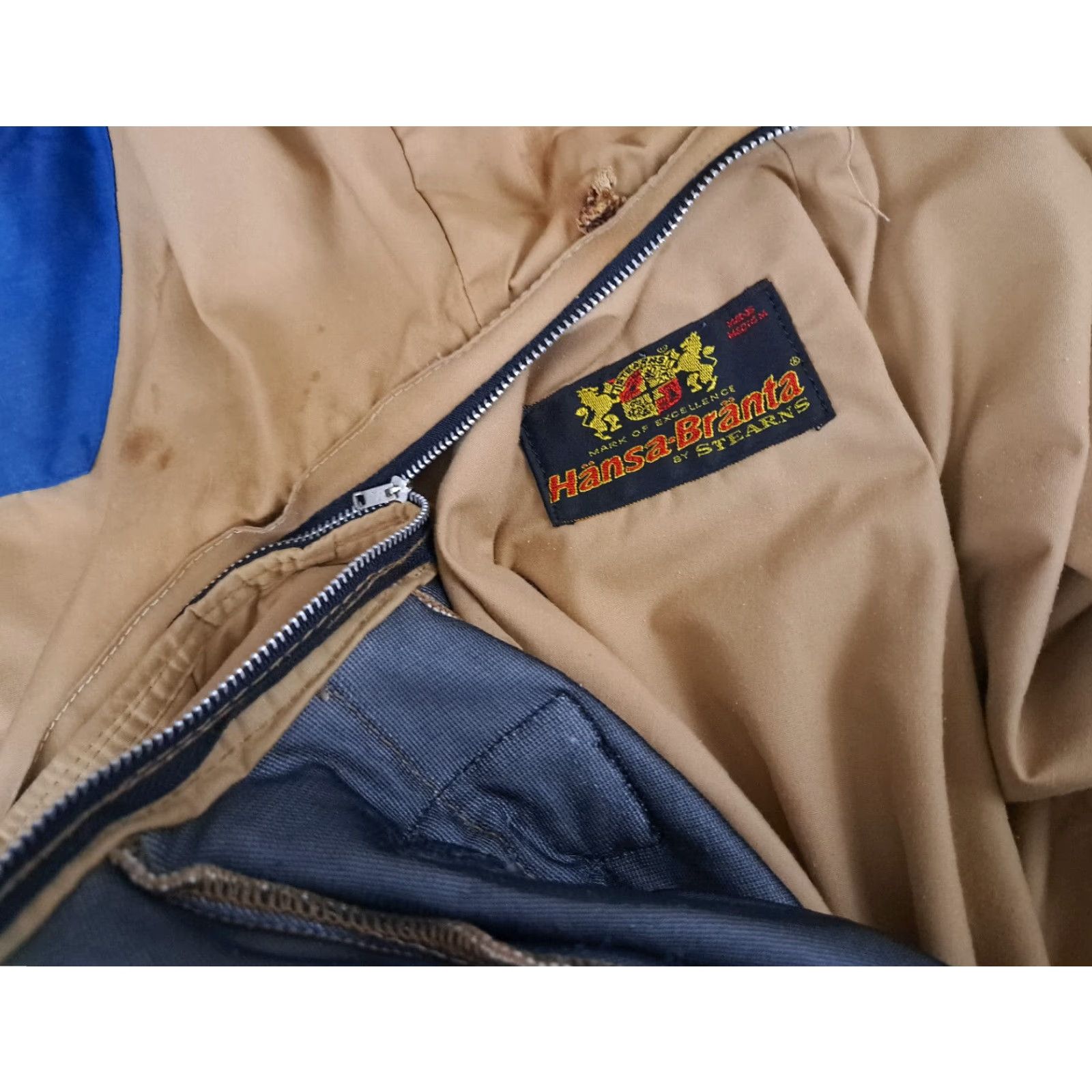 Vintage VINTAGE Stearns Parka Jacket Men XL Blue 3M Liner Zip & Button Outdoor USA Size US XL / EU 56 / 4 - 3 Thumbnail