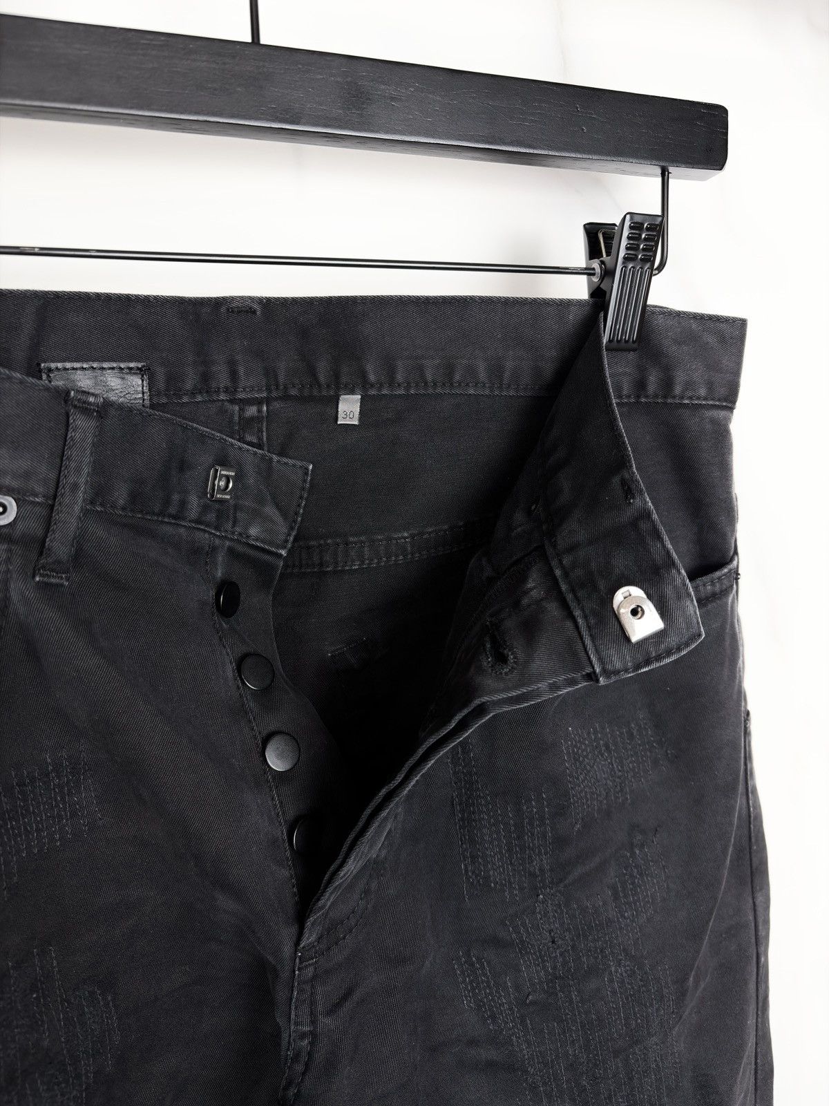 Dior AW11 Dior Homme Blackberry Crash Stitch Repaired Jeans KVA Size US 30 / EU 46 - 6 Thumbnail