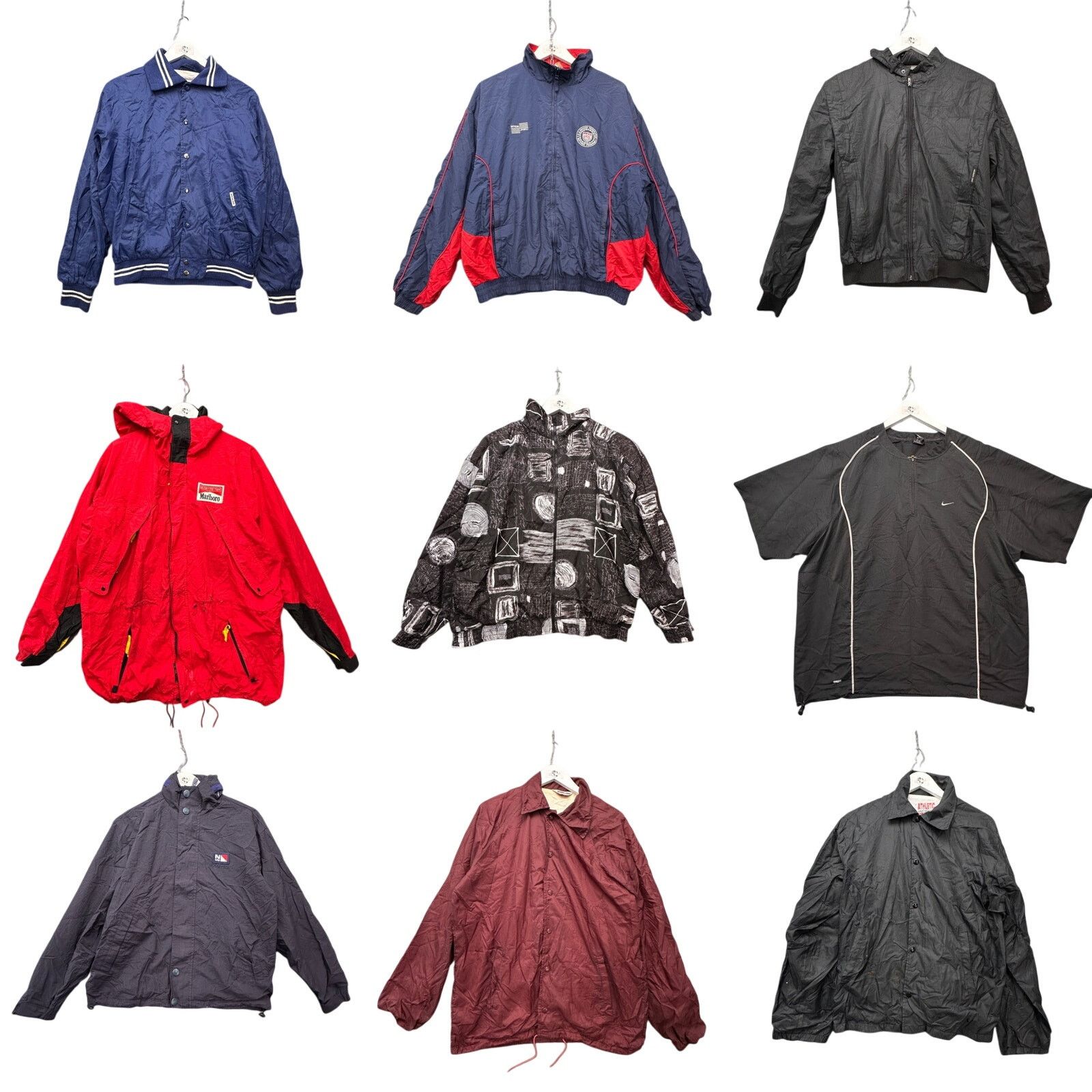 Vintage Lot of 35 Vintage 90s Windbreaker Lightweight Hooded Jackets Size US L / EU 52-54 / 3 - 3 Thumbnail