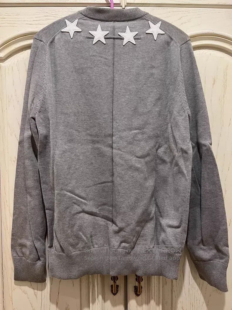 Givenchy Givenchy Gray Star Knit Sweater Size US M / EU 48-50 / 2 - 4 Thumbnail
