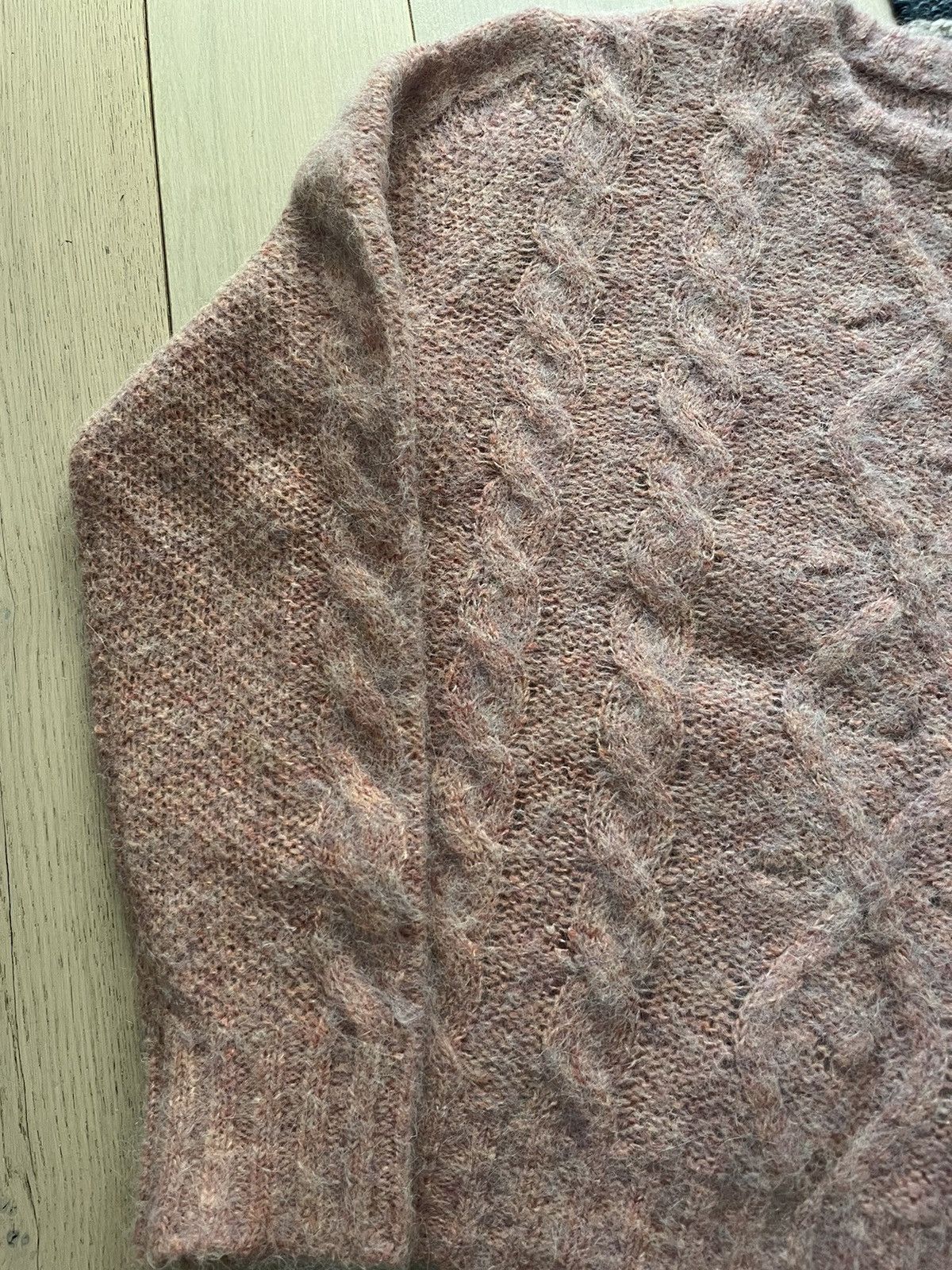 CMMN SWDN Cmmn Swdn Cropped Mohair Cableknit Sweater Size US M / EU 48-50 / 2 - 4 Thumbnail