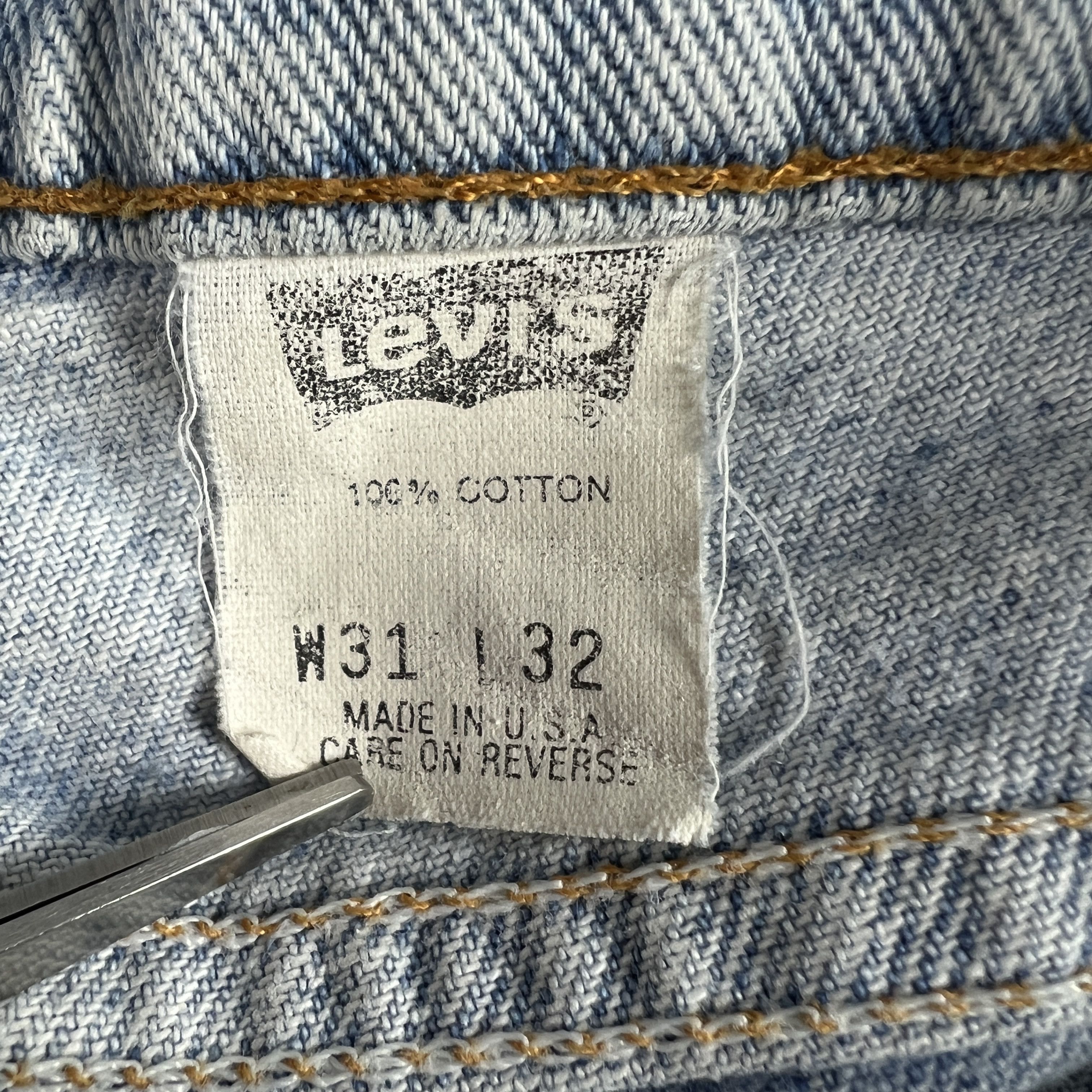 Levi's × Vintage VTG 90s Levi's Jeans 560 Loose Tapered Blue Cotton Denim Size US 30 / EU 46 - 8 Thumbnail