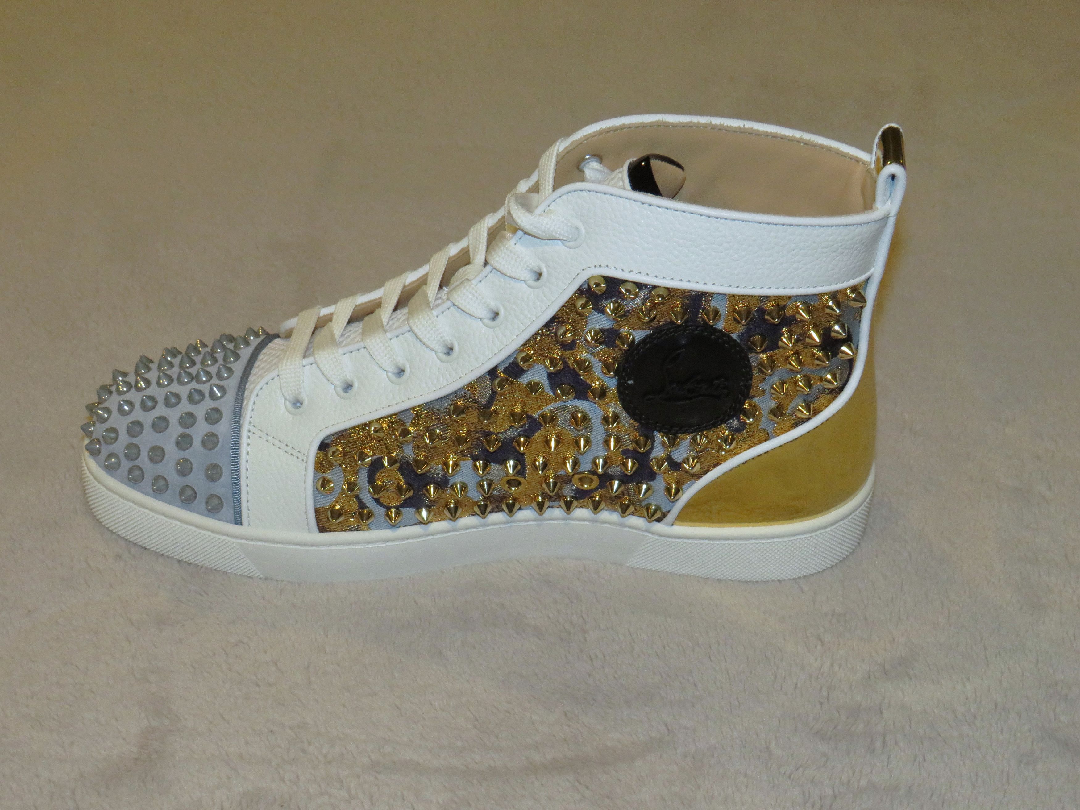 Christian Louboutin ouis Orlato High Top Camo Spiked Sneakers Size 9 NWB Size US 9 / EU 42 - 3 Thumbnail