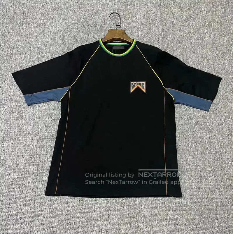 Prada Men's Black Cotton T-Shirt.