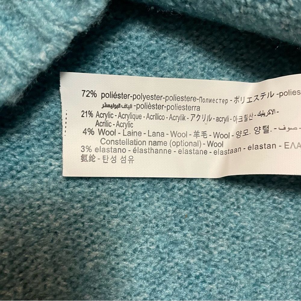 Pull & Bear New Pull & Bear Blue V-Neck Drop Shoulder Sweater Size L Size L / US 10 / IT 46 - 6 Thumbnail