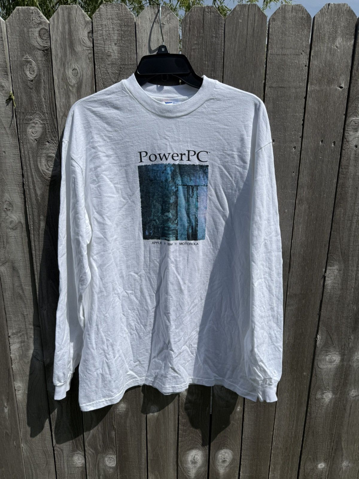Apple × Vintage Vintage Apple Power PC Longsleeve Tshirt Size US L / EU 52-54 / 3 - 1 Thumbnail