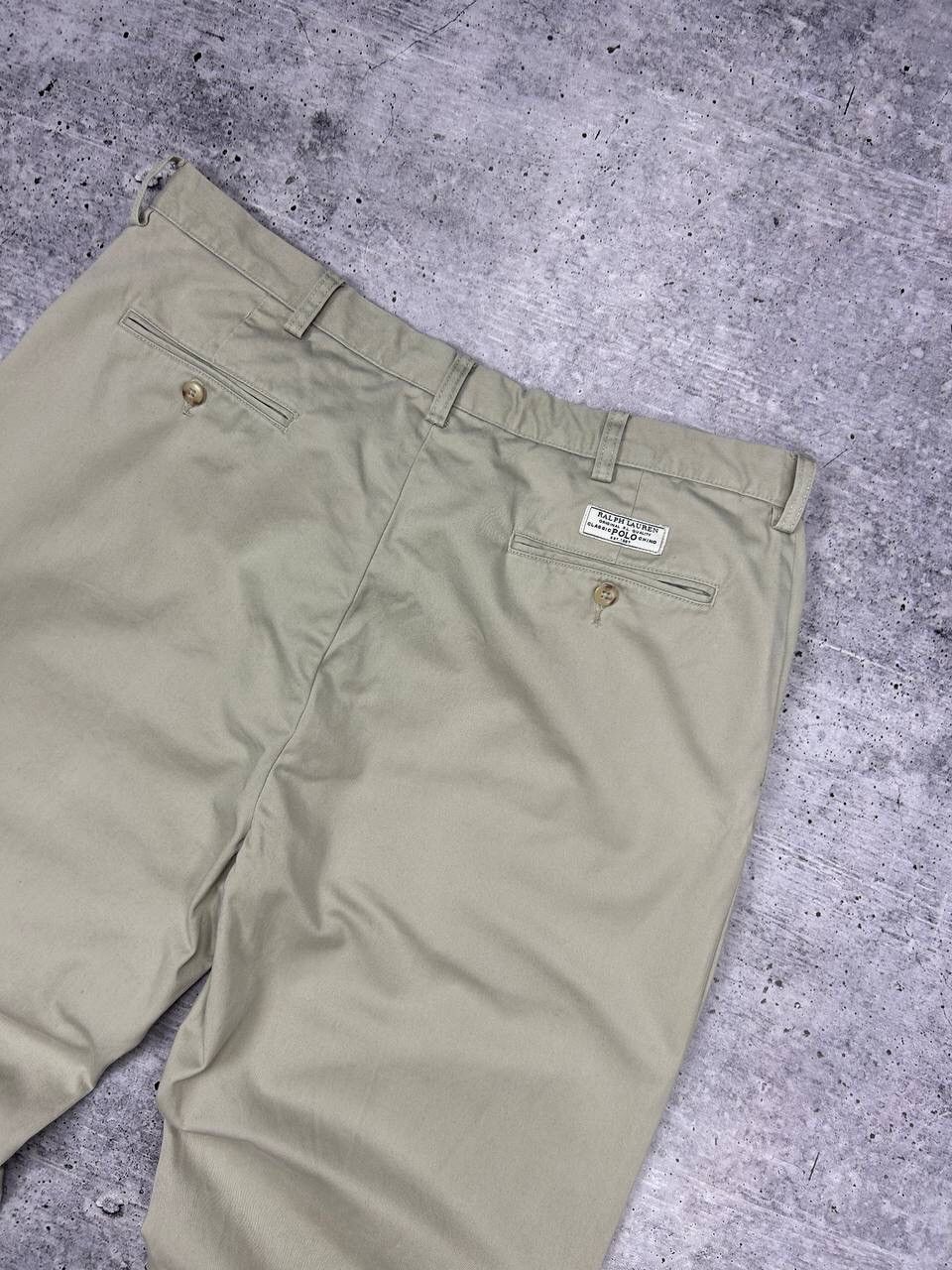 Polo Ralph Lauren × Vintage Vintage Polo Ralph Lauren Y2K Style Gordon Chino Beige Pants Size US 38 / EU 54 - 20 Thumbnail