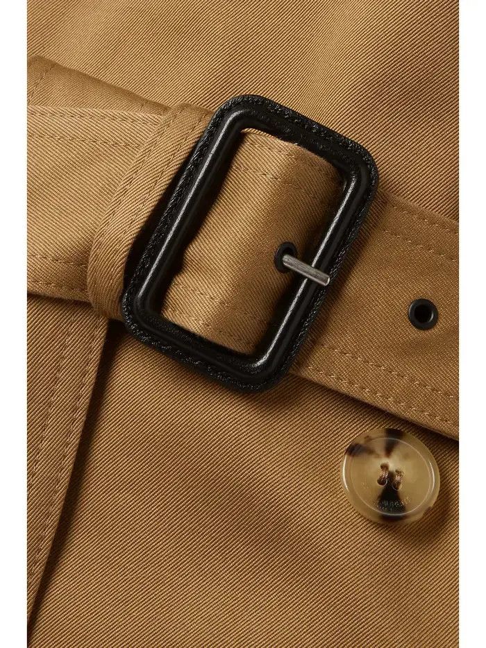Saint Laurent Paris o1bcso1str1025 Trench Coat In Lambskin in Brown Size US L / EU 52-54 / 3 - 2 Thumbnail