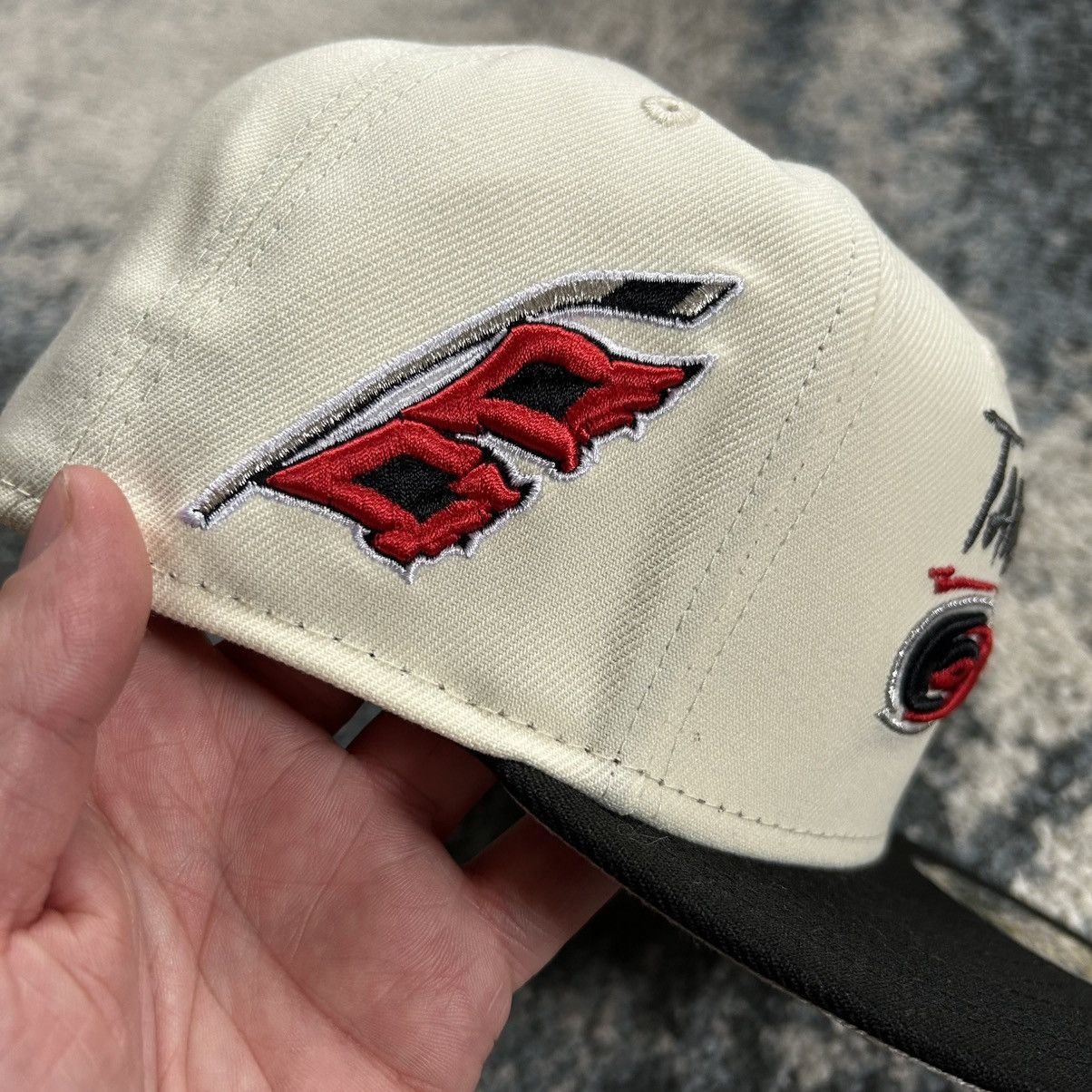 MyFitteds 7 3/8 CAROLiNA HURRiCANES TAKE WARNiNG RADiANT RED 5950 CAP Size ONE SIZE - 6 Thumbnail