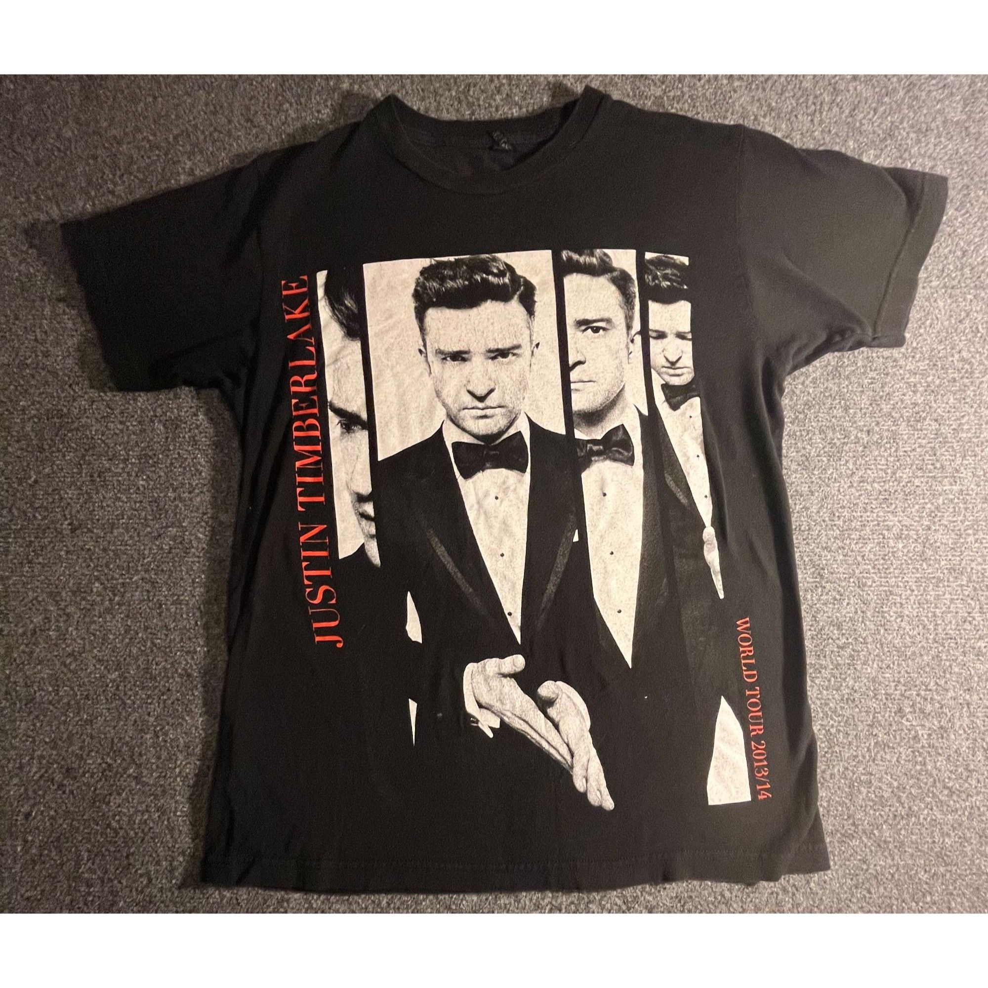 Gildan justin timberlake tour shirt size medium black short sleeve Size US M / EU 48-50 / 2 - 1 Thumbnail