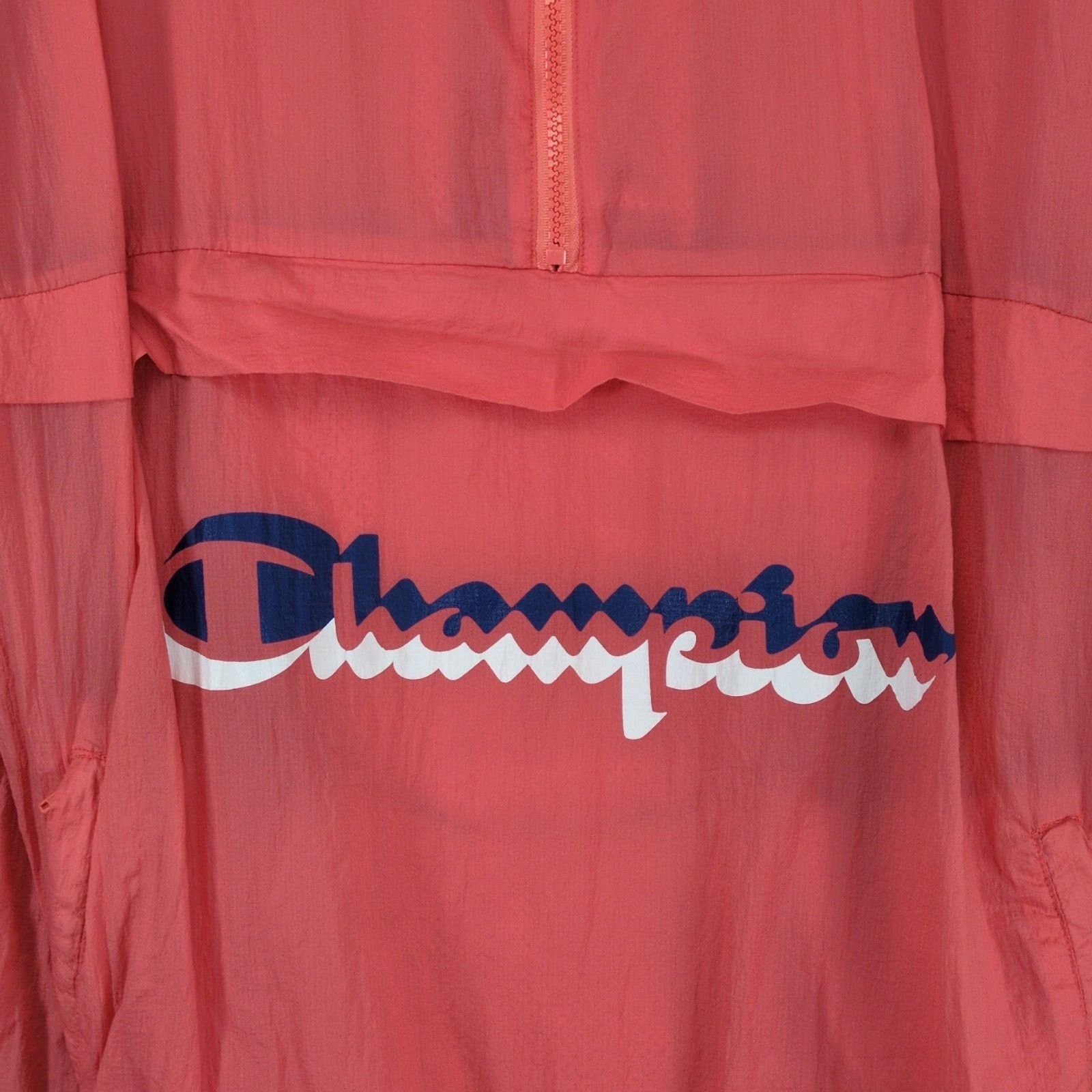 Champion Champion Women's XL Coral Pink Windbreaker Hoodie Jacket Size XL / US 12-14 / IT 48-50 - 4 Thumbnail