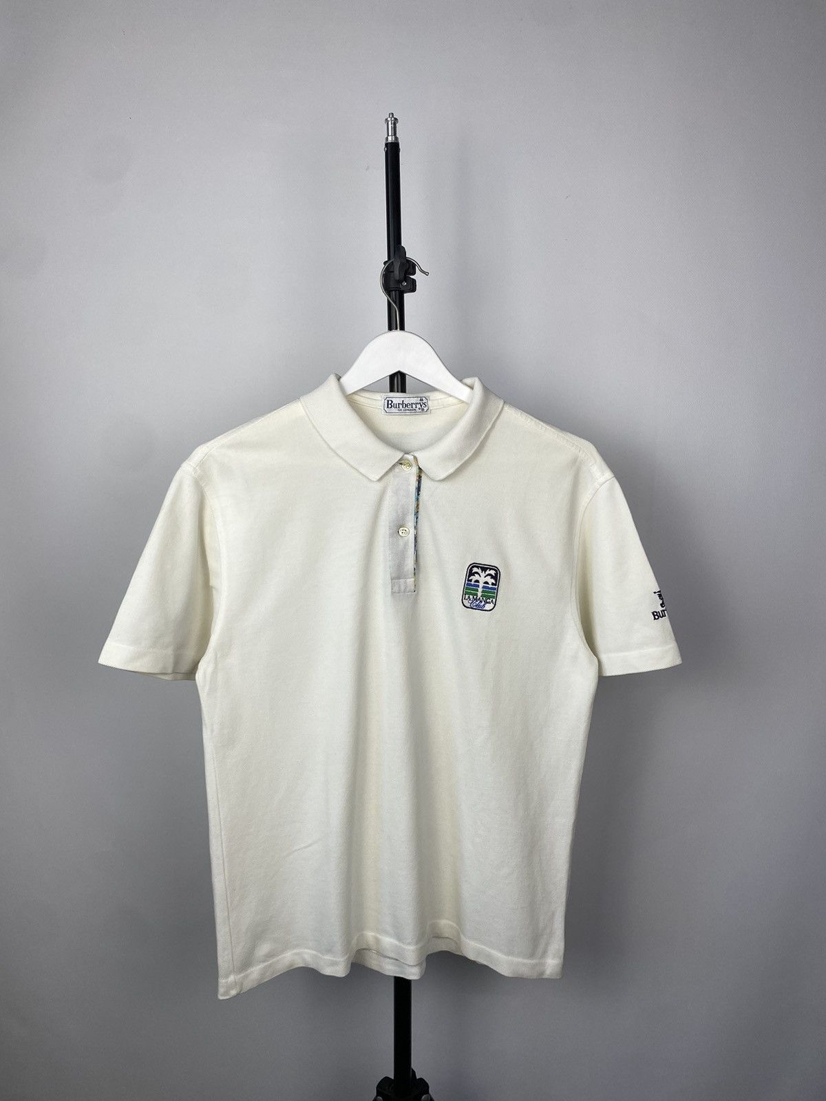 Burberry × Vintage Vintage Burberrys Golf La Manga Club Polo T-shirt Size US M / EU 48-50 / 2 - 1 Thumbnail