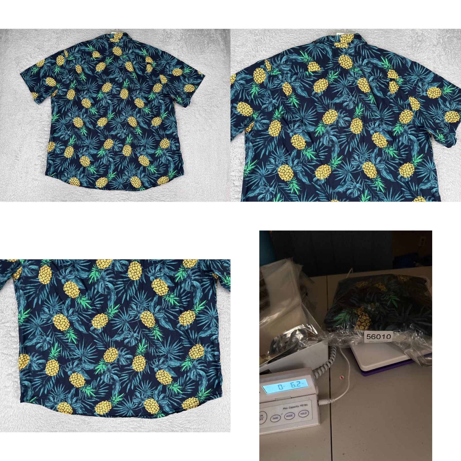 Old Navy Old Navy Button-Up Shirt Men 2XL Blue Floral AOP Hawaiian Cotton Size US XXL / EU 58 / 5 - 9 Thumbnail