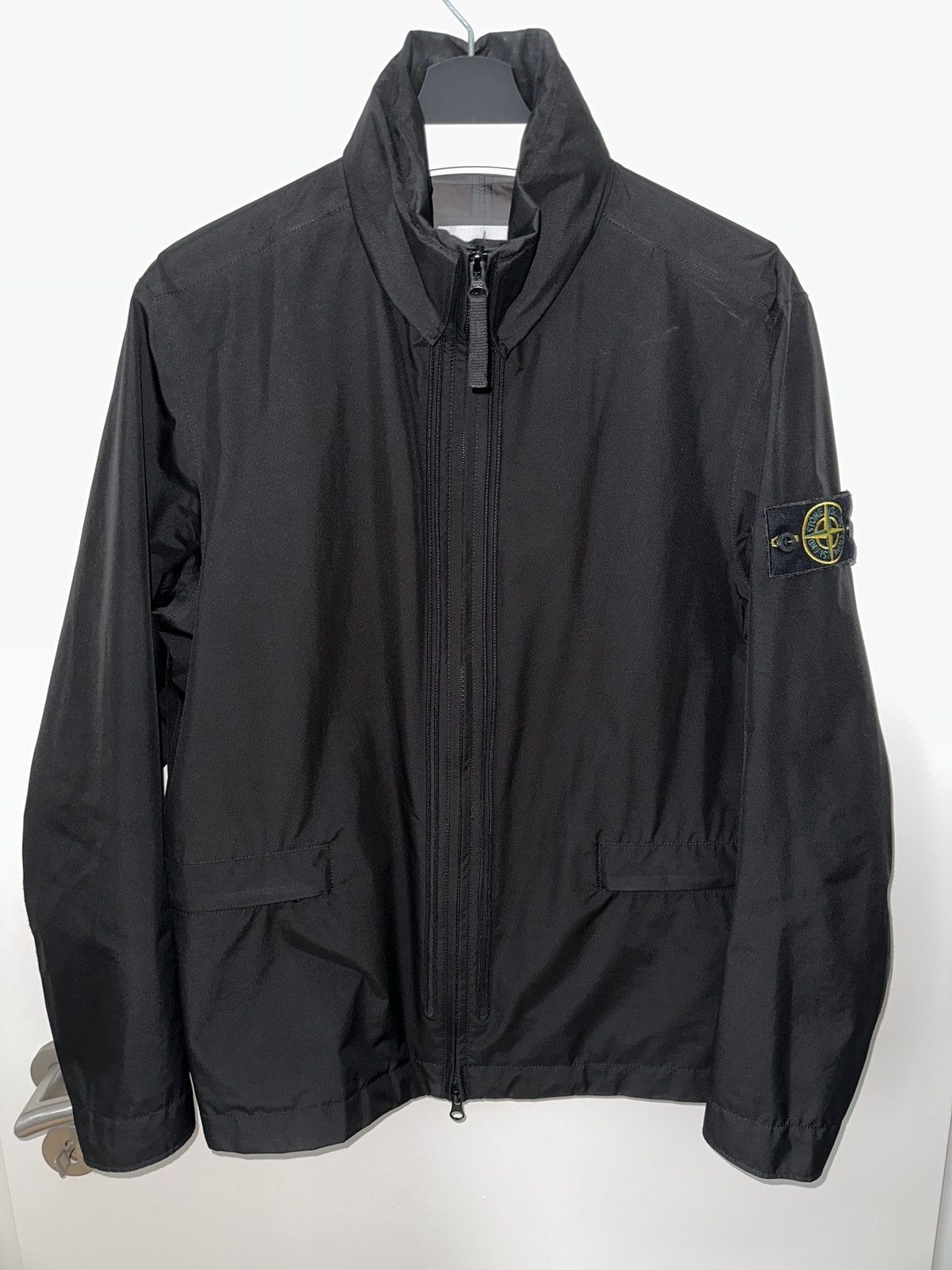 image of Stone Island Jacket Packable in Black, Men's (Size Medium)
