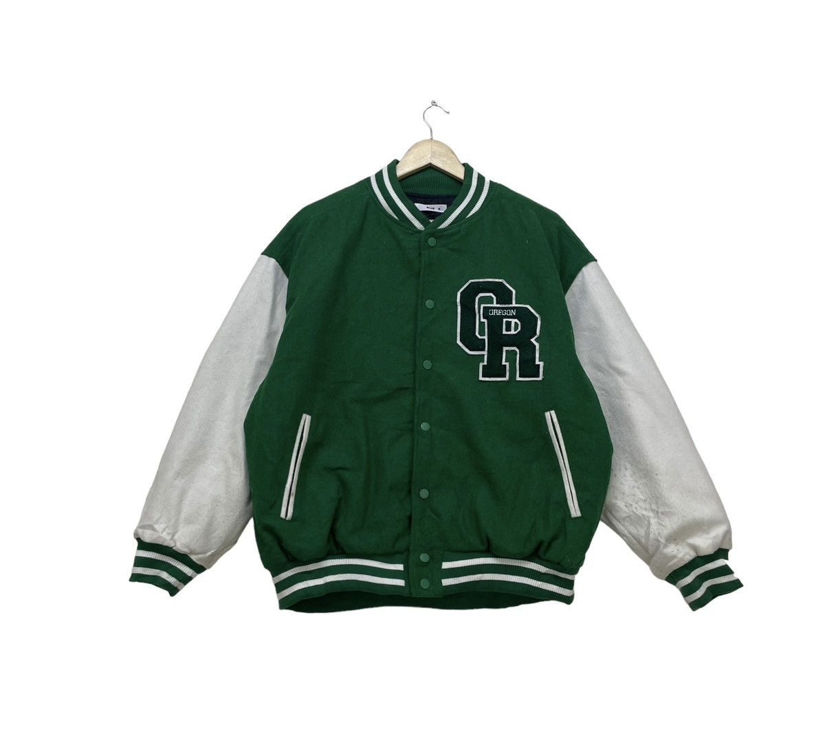 Japanese Brand Japanese Brand Wego Oregon Varsity Jacket Size US L / EU 52-54 / 3 - 1 Thumbnail