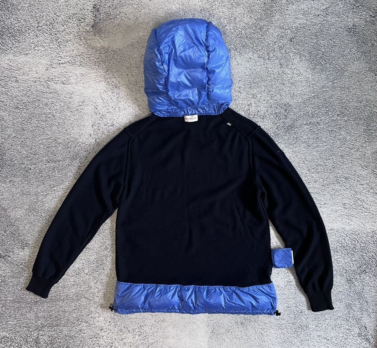 Moncler Moncler Maglione Tricot Girocollo Hybrid Knit Hoodie Sweater Size US L / EU 52-54 / 3 - 23 Thumbnail
