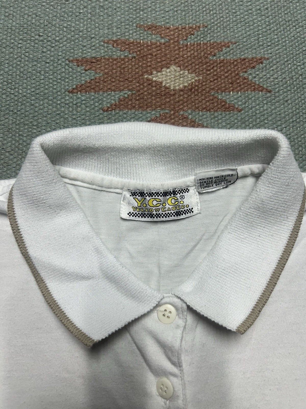 Vintage Vintage 90s polo shirt blank pullover cropped women’s small Size S / US 4 / IT 40 - 4 Thumbnail