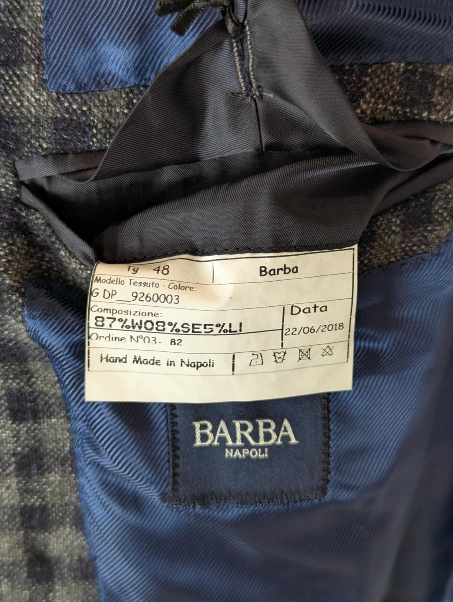 Barba Napoli Double-breasted Barba Napoli Italian wool kiton brioni Size 48R - 8 Thumbnail