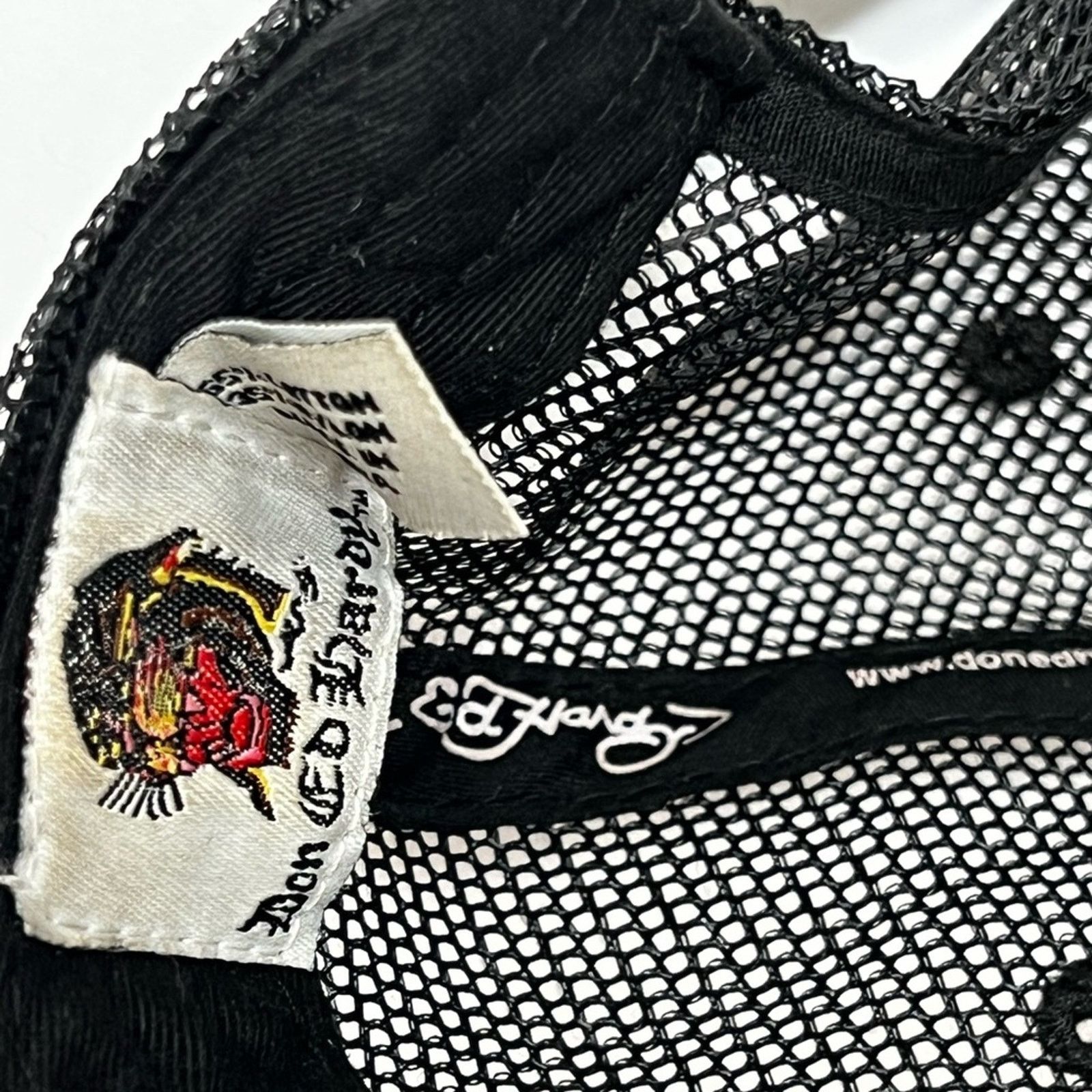 Ed Hardy Vintage Ed Hardy Love Kills Slowly Skull Trucker Hat RARE Size ONE SIZE - 6 Thumbnail