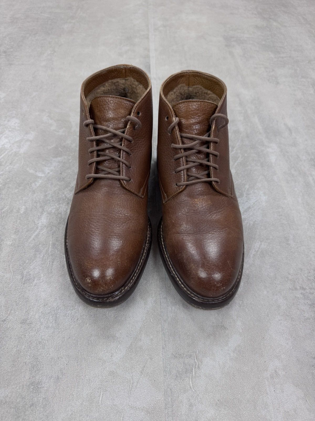 Brunello Cucinelli Brunello Cucinelli leather boots with sheep fur Mens size 39 Size US 6 / EU 39 - 4 Thumbnail