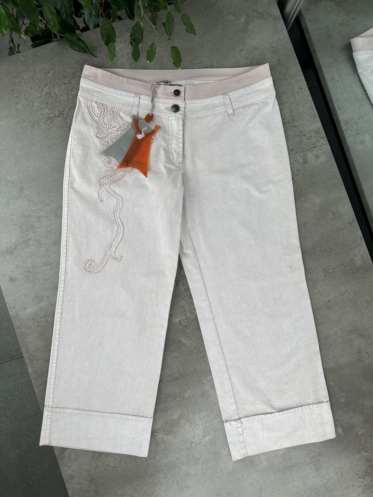 image of Avant Garde x Cop Copine Cropped Pants Breeches in Beige, Women's (Size 27)