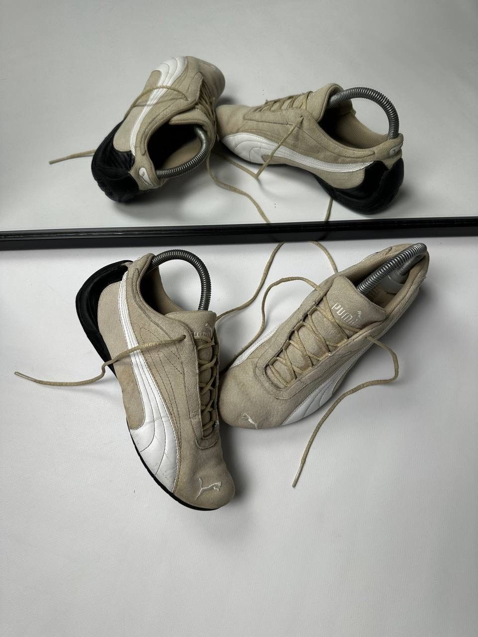 Puma Vintage Japanese Sneak Y2K Puma Speed Cat Beige Size US 8 / IT 38 - 2 Thumbnail