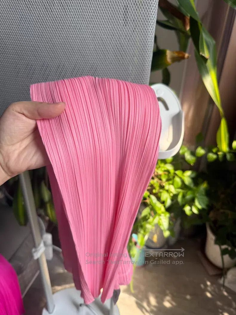 Issey Miyake Issey Miyake Pink Straight-Leg Pants Size 25" / US 0 / IT 36 - 7 Thumbnail