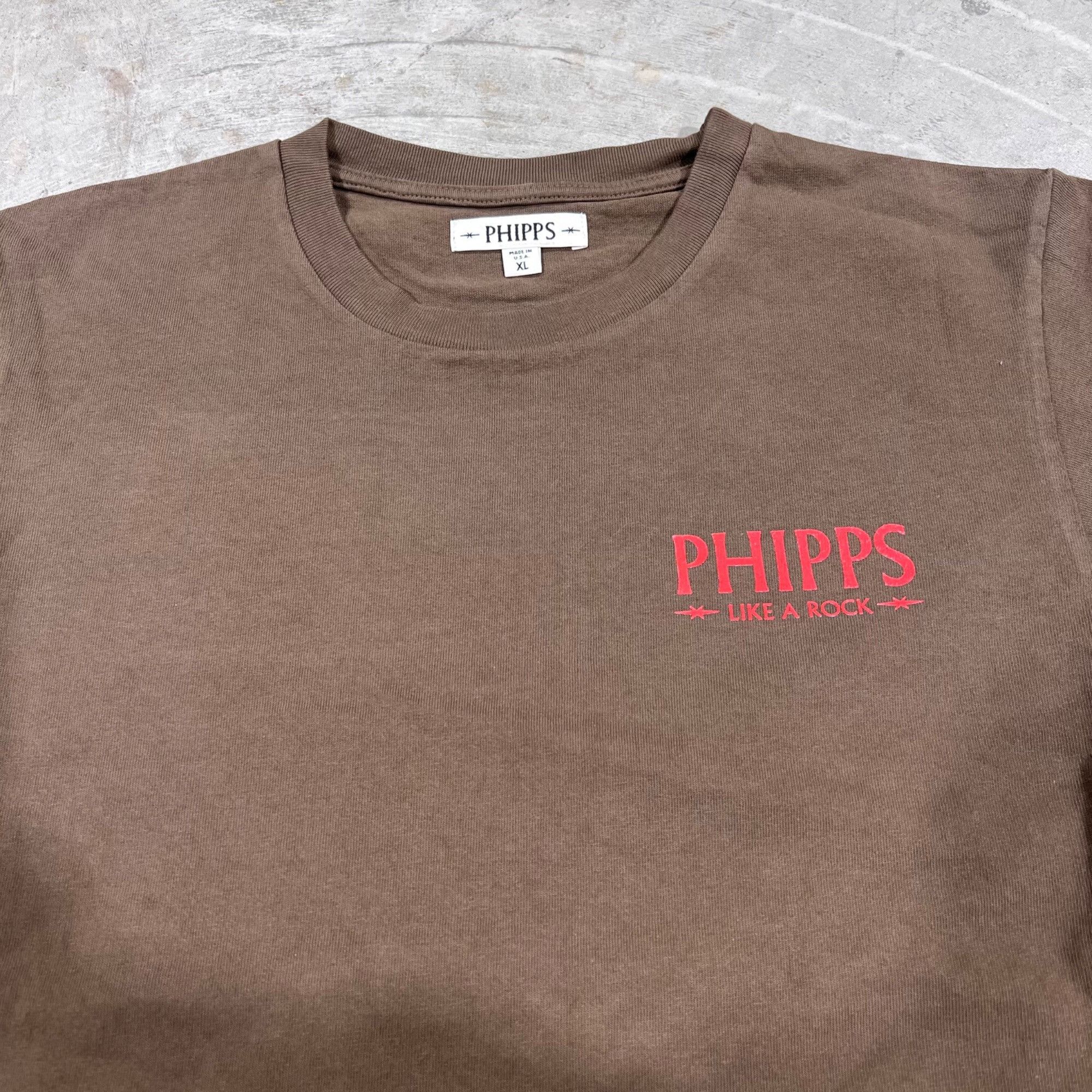 Phipps NEW PHIPPS LIKE A ROCK BROWN TEE SZ XL Size US XL / EU 56 / 4 - 2 Thumbnail