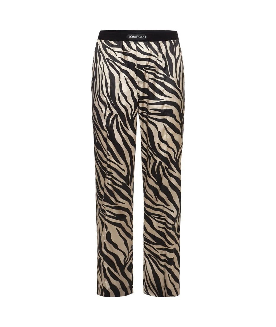 Tom Ford SILK SATIN PIJAMA PANTS ZEBRA Size US 32 / EU 48 - 1 Thumbnail
