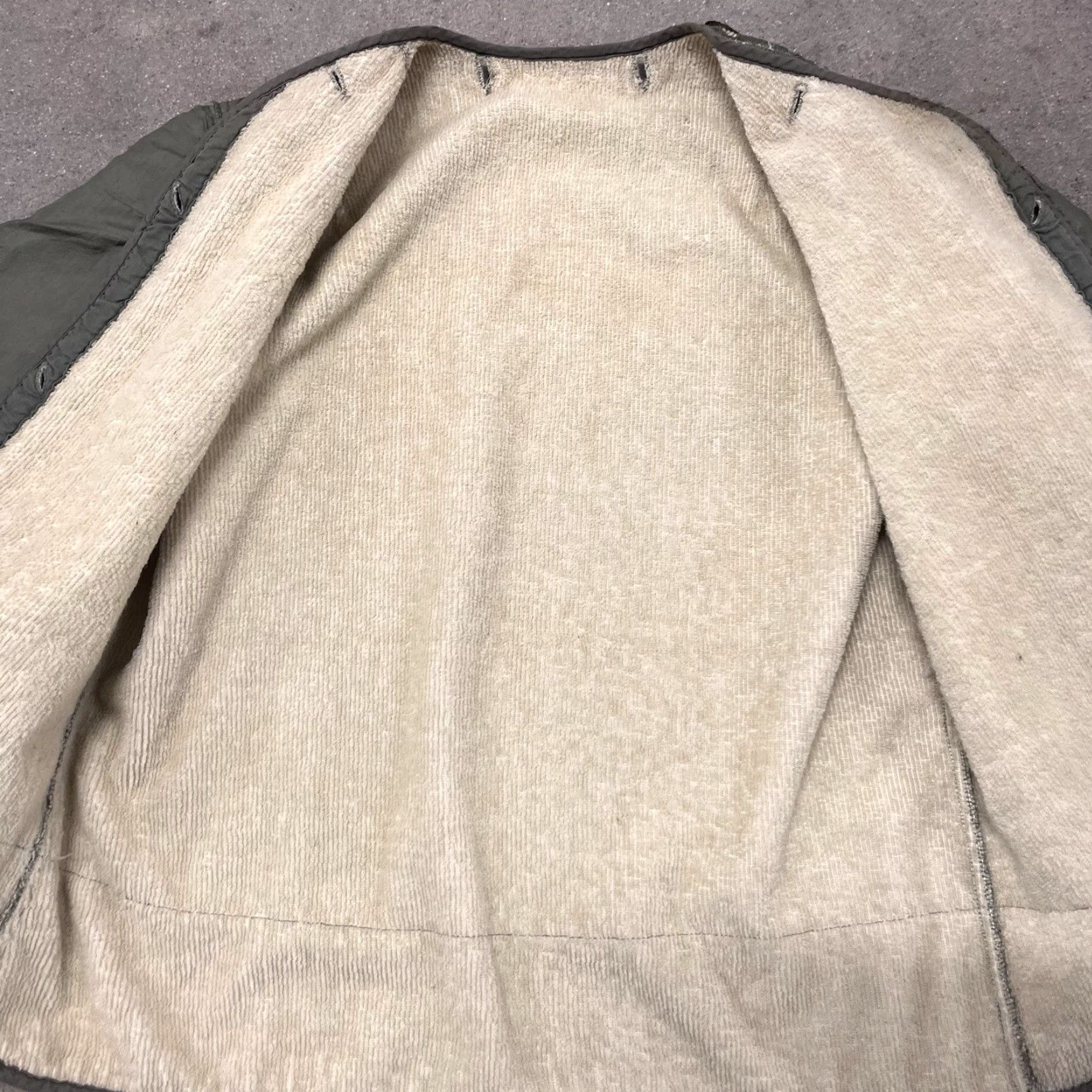 VINTAGE DT&TSC USAF Air Force Wool Jacket Liner Adult XL Green Military Bomber